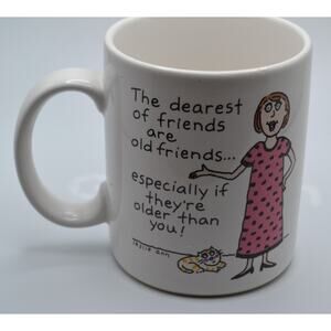 Dearest of Friends Shoebox Greetings Cartoon Coffee Mug - 3.25" Diameter 4" Tall